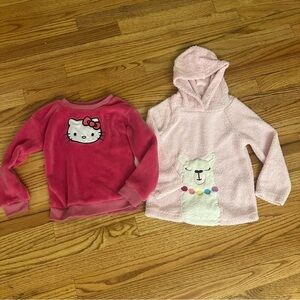 Kids Headquarters Hello Kitty Pink Cozy Sweatshirt Bundle size 4T